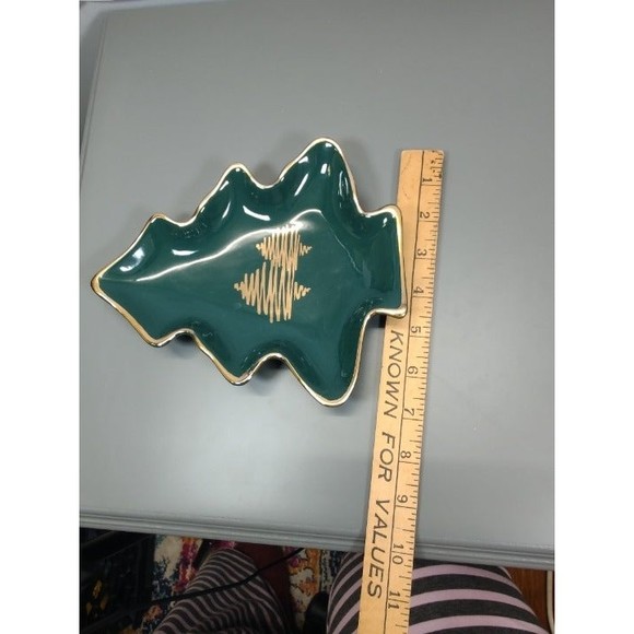 VINTAGE 1994 May Department Stores Company Tree Decal Candy Dish w/ Gold Accents - Picture 5 of 6